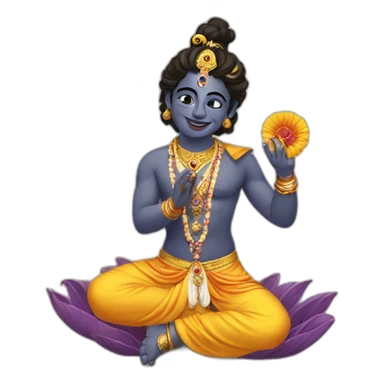 Krishna blessing  sticker