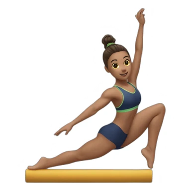 gimnasta haciendo flic sticker
