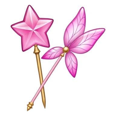 Fairy wand  pink sticker