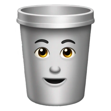 poubelle en colère sticker