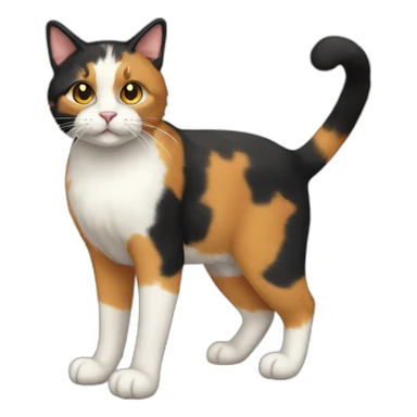 Calico Cat Full Body sticker