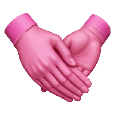 handshake pink hands sticker