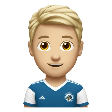 White boy soccer player  sticker