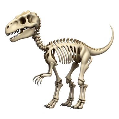 Dinosaur skeleton sticker