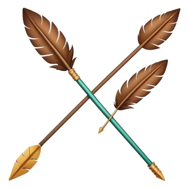 a simple arrow with cute eyes sticker