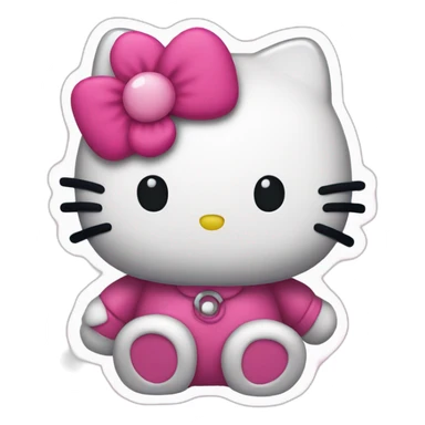 Hello Kitty en boîte de nuit sticker