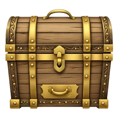 treasure chest closed and locked sticker