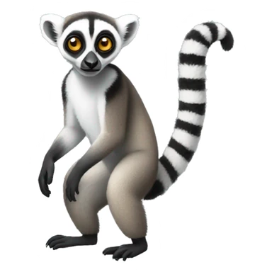 lemur full body sticker