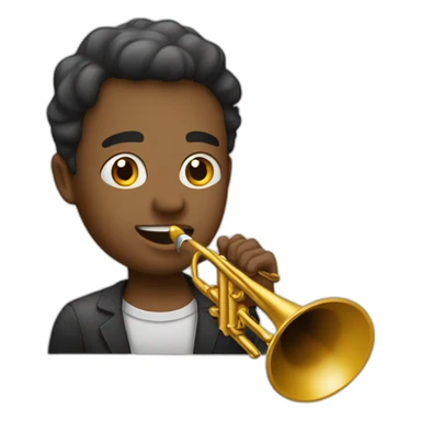 Chat qui joue de la trompette sticker