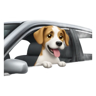 Dog in the car sticker