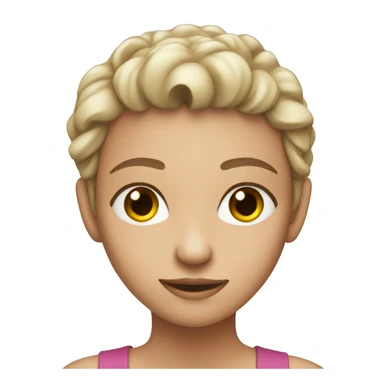 fair skinned with reen eyes sticker