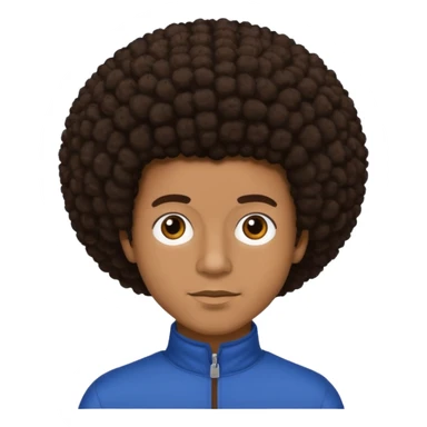 Princeton Perez from Mindless Behavior with dark brown afro hair  sticker