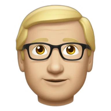 Vladimir Poutine with a Microsoft t-shirt sticker