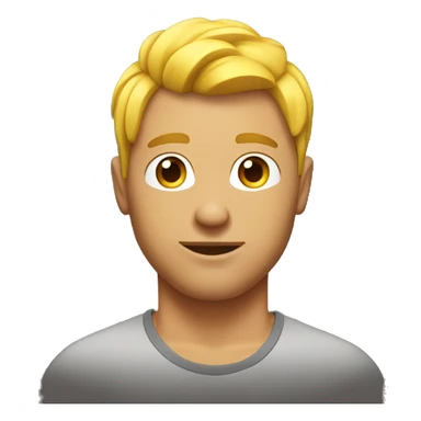 Fitness man yellw hair sticker