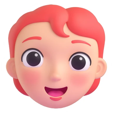 blushing face sticker