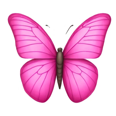 Pink butterfly sticker