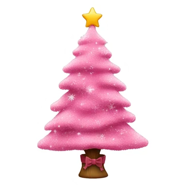 Asthetic Pink christmas tree  sticker