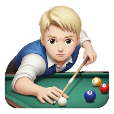 me beating him in pool  sticker