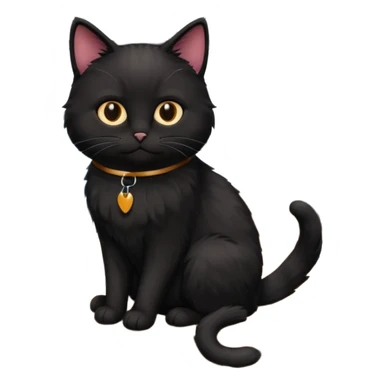 black office cat working at its desk sticker
