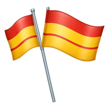yellow and red flag 2 vertical stripes sticker