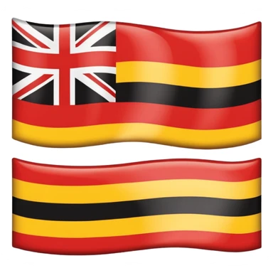 Aboriginal Australians flag without the British symbols sticker