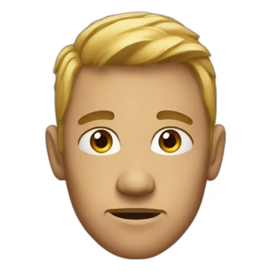 insecure looking face sticker