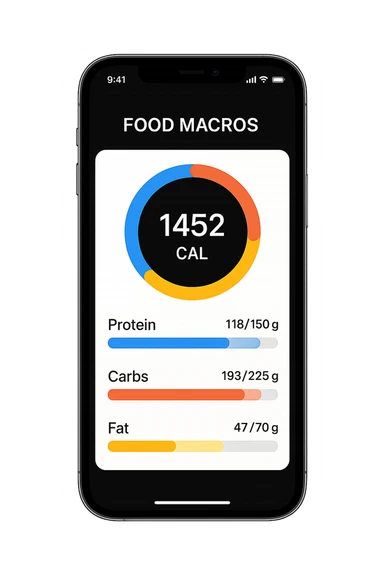 Tracking di macros alimentari su iphone sticker