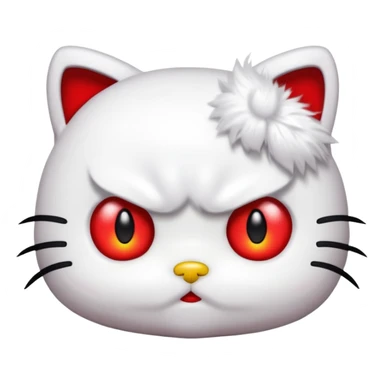 Angry hellos kitty  sticker