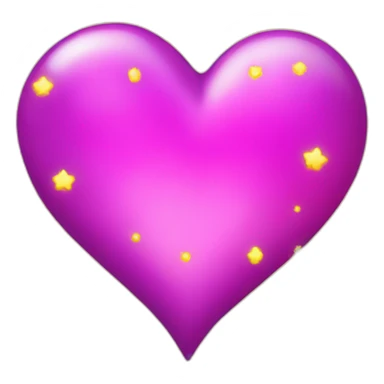pink-and-purple-heart-with-yellow-sparkles sticker