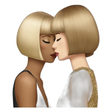 anna wintour kiss naomi sticker