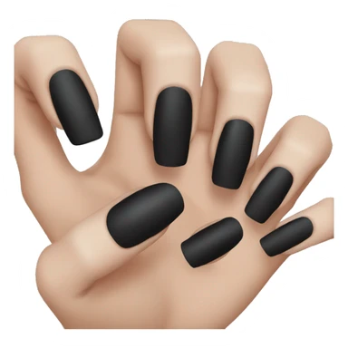 black nails sticker