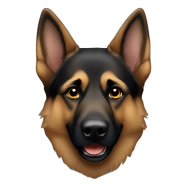 mostly dark German Shepherd sticker