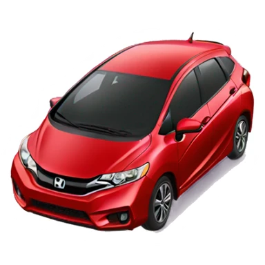 Red Honda Fit sticker