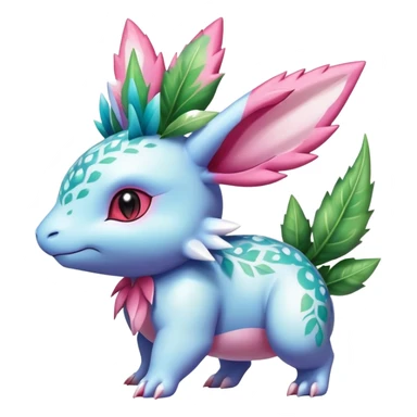 Shiny Exotic Nidorino-Sylveon-Shaymin-Ivysaur-Meganium-Hybrid-Creature sticker