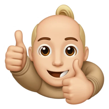 I want a thumbs up with a smaller thumbs up in the bottom right corner sticker