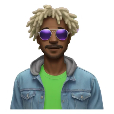 420 hemp person chill vaporwave sticker