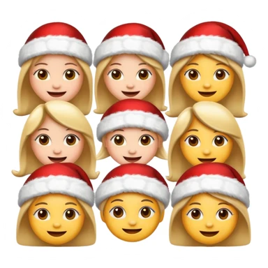 Create christmas emojis so that they will be cute and cool for gen z girls sticker