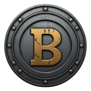 Minimal emoji, gothic metal coin made of black steel, engraved number 2 at the center, ancient industrial aesthetic, worn metal texture, no glow, no neon, flat emoji design, centered, transparent background sticker