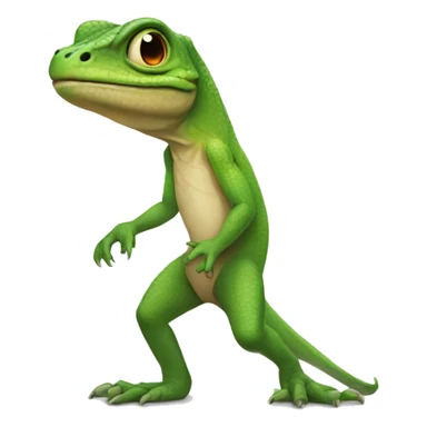 Lizard tip toeing sticker