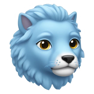 pastel blue cale sticker