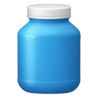 blue protein shaker sticker