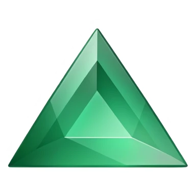 Green Triangle upside up sticker