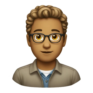 Réfléchir intellectuel jeune sticker