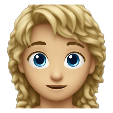 niño pelo rubio y ojos azules sticker