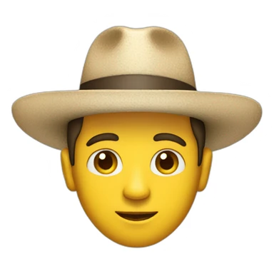 Hombre con sombreo blanco sticker