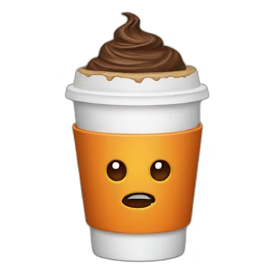 Coffee halloween sticker
