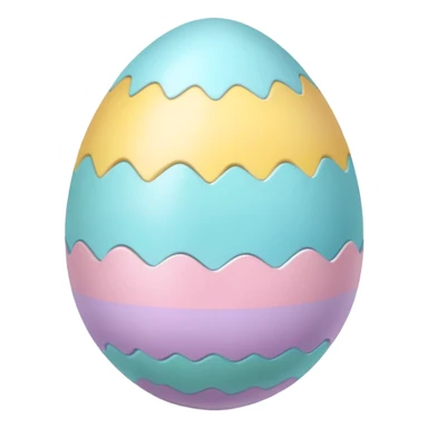 Pastel Pattern Easter Egg sticker