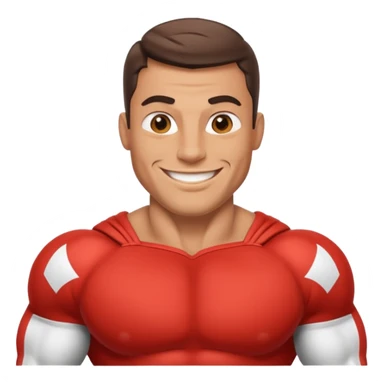 super strong man sticker