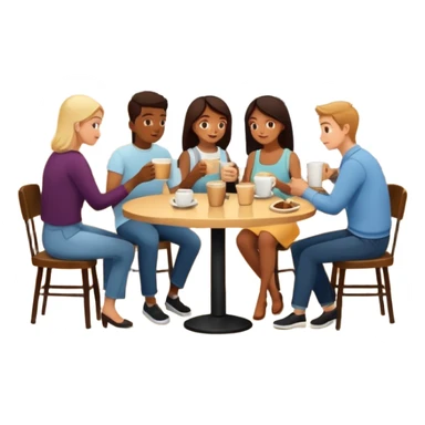 brunch coffee shop sticker