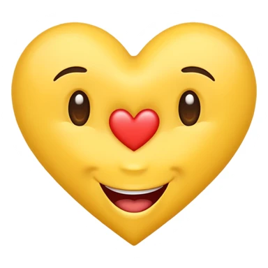 Upside en in love emoji sticker